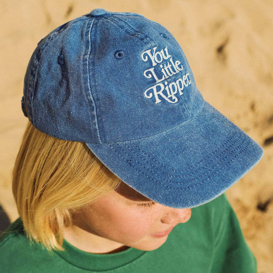 You Little Ripper Kids Cotton Cap in Blue: You Litte Ripper BLU / 54