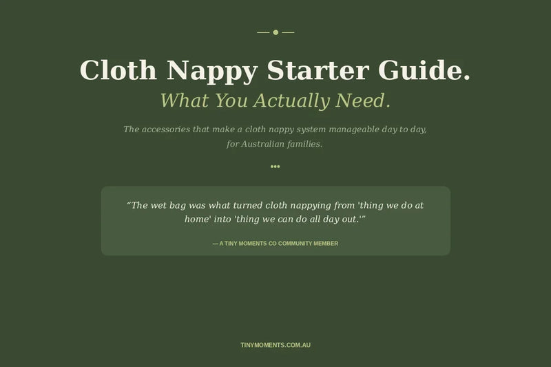 Cloth Nappy Starter Guide (Australia): What You Actually Need to Get Going