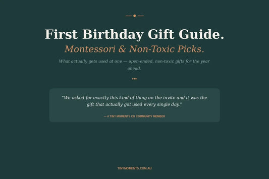First Birthday Gift Guide: Montessori & Non-Toxic Picks (Australia)