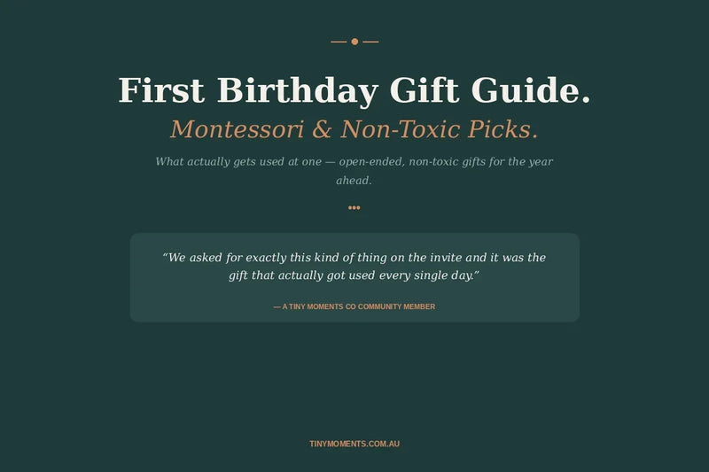 First Birthday Gift Guide: Montessori & Non-Toxic Picks (Australia)