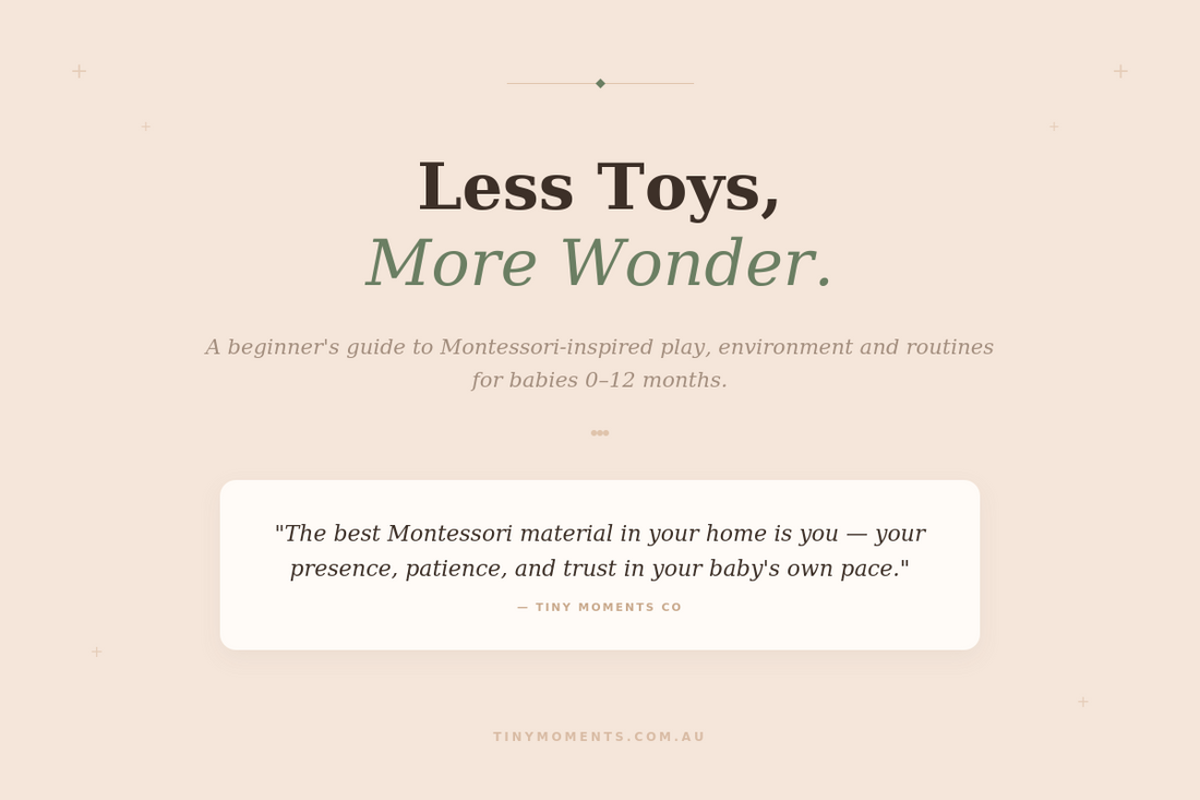 Montessori for Babies: A Beginner's Guide to Mindful Play (0-12 Months)