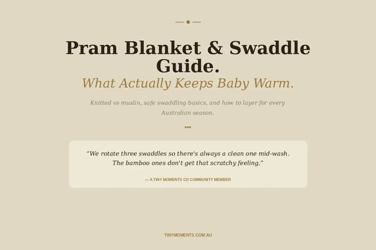 Pram Blanket & Swaddle Guide: What Actually Keeps Baby Warm on the Go (Australia)