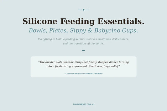 Silicone Feeding Essentials: Bowls, Plates, Sippy & Babycino Cups (Australia)
