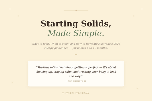 Starting Solids in Australia: A Simple Guide for Babies 4–12 Months