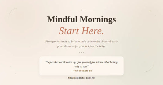 Mindful morning routine for new parents