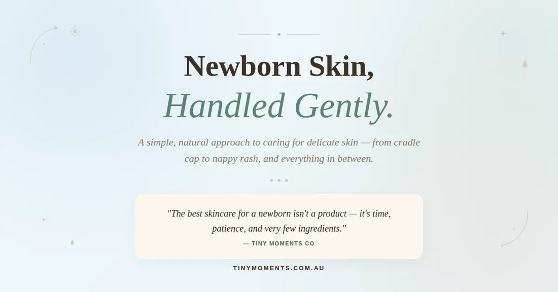 Gentle baby skincare for sensitive newborn skin
