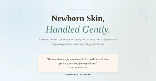 Gentle baby skincare for sensitive newborn skin