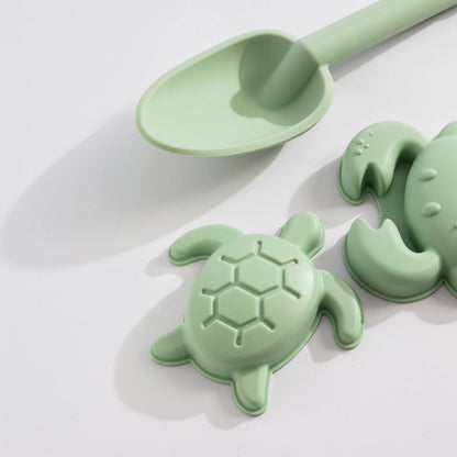 A peaceful moment featuring the 8pc Silicone Bucket Set - Light Sage as part of a mindful daily routine.