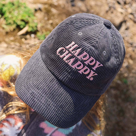 Kids Happy Chappy Cord Cap in Carbon: Carbon / 54