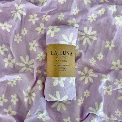 Lilac Floral Swaddle