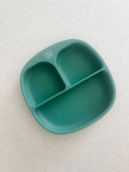 A peaceful moment featuring the Mini & Me Divider Plate as part of a mindful daily routine.