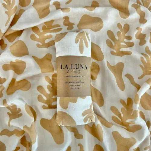 Golden swaddle in wrapping