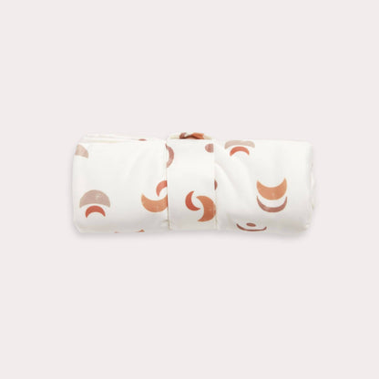 A close-up showing the soft textures and quality craftsmanship of the Desert Moon Change Mat: Desert Moon.