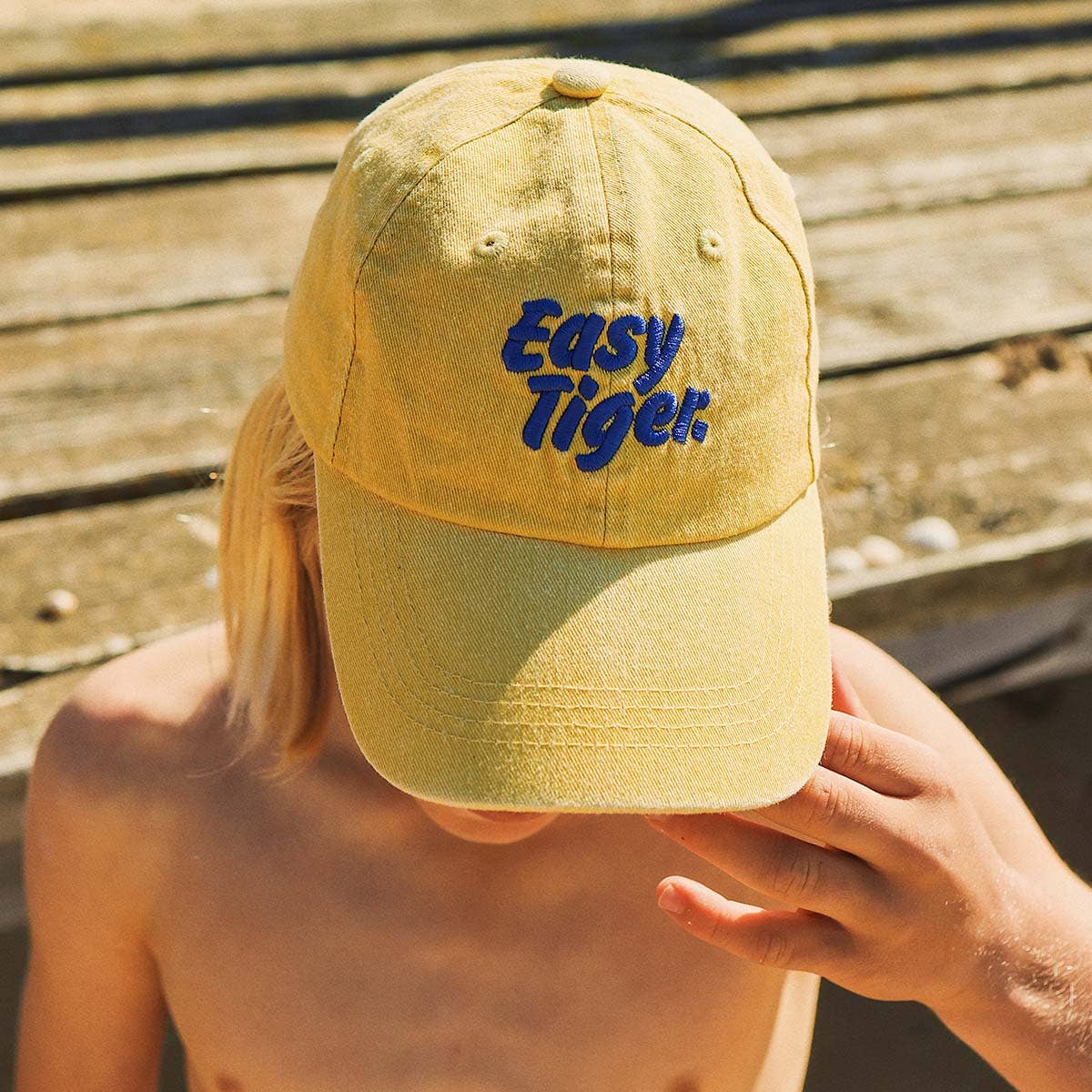 Easy Tiger Kids Cotton Cap in Mustard: Easy Tiger MST / 54