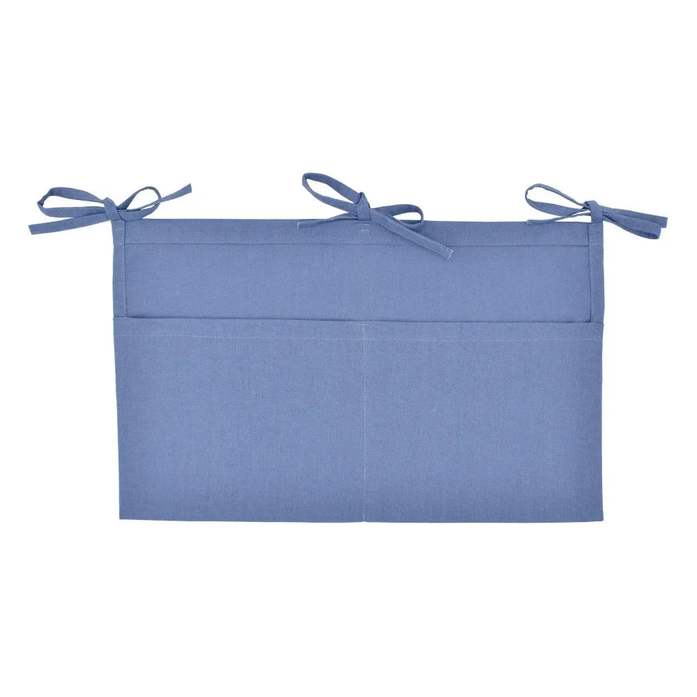 Natural linen storage with two pockets - 30x51cm practical size