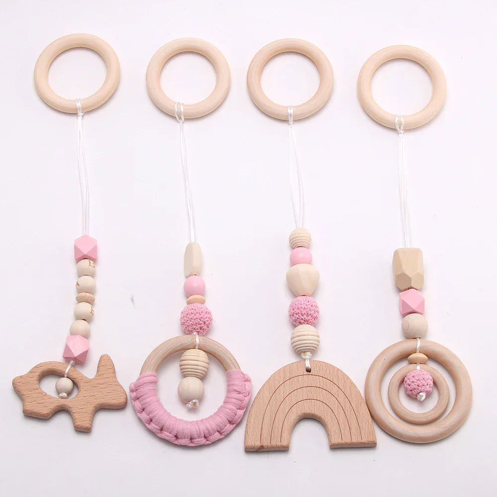 Baby gym beads - develops visual tracking and reaching skills