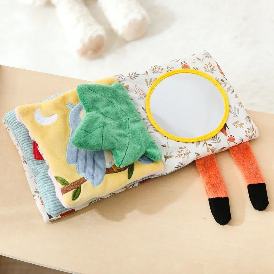 Soft fabric book - perfect for babies from birth with tactile features