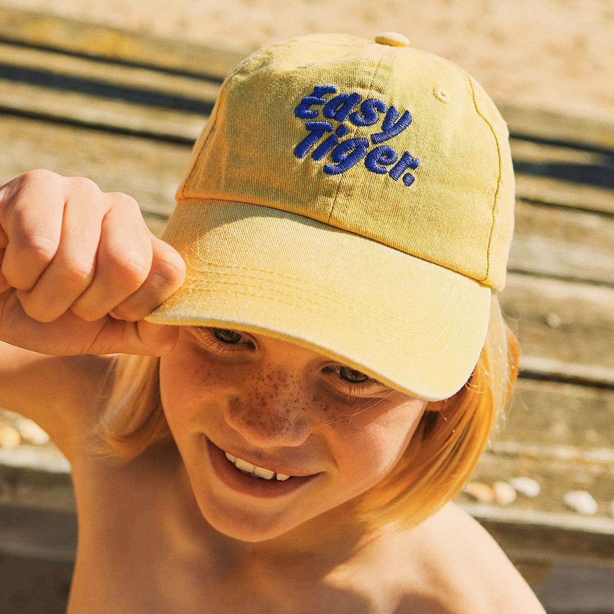 Easy Tiger Kids Cotton Cap in Mustard: Easy Tiger MST / 54