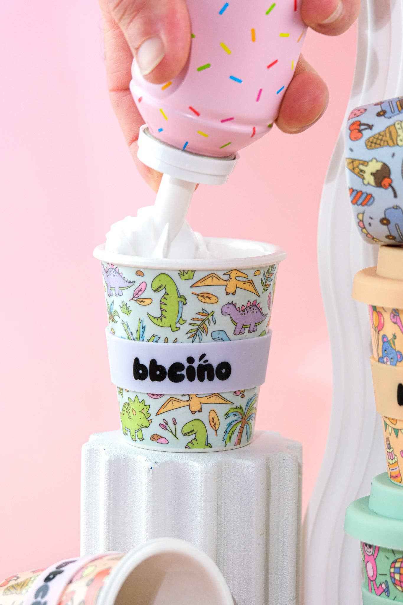 Sip-a-saurus Babycino Cup - 120ml (STRAW INCLUDED)
