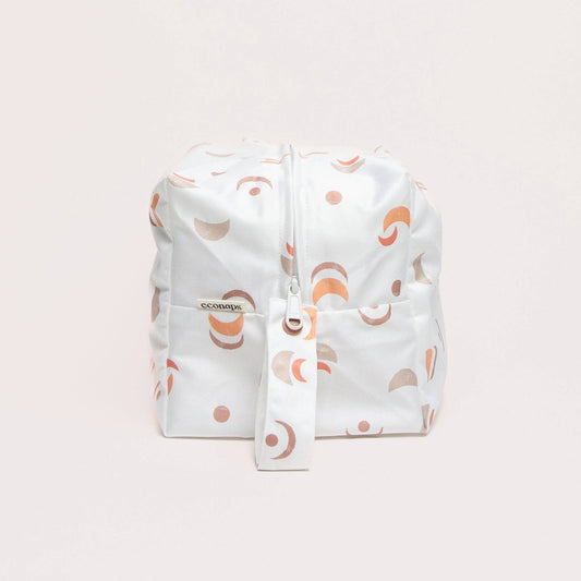 A close-up showing the soft textures and quality craftsmanship of the Desert Moon Pod Wet Bag.
