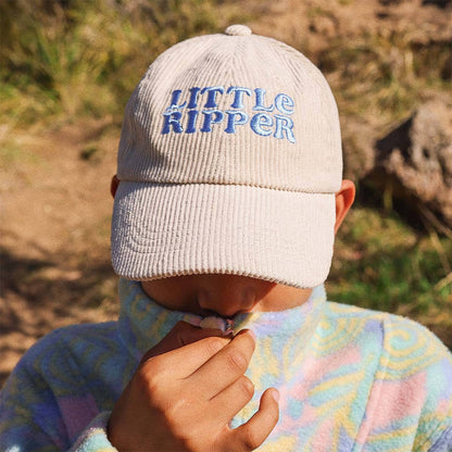 Kids Little Ripper Cord Cap in Nautical: Nautical Navy / 54