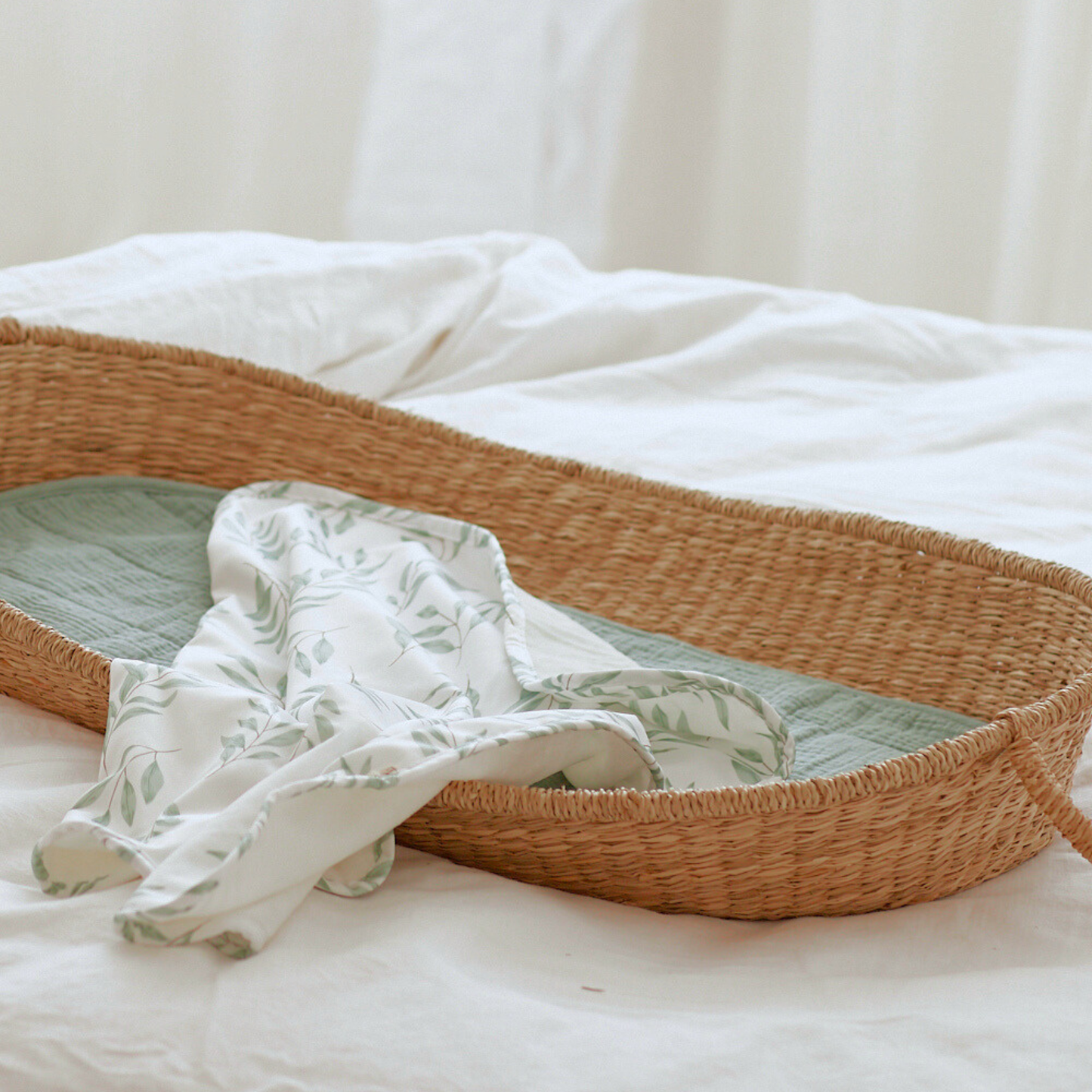 A peaceful moment featuring the Desert Moon Change Mat: Desert Moon as part of a mindful daily routine.